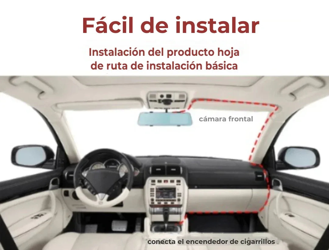 Cámara Grabadora para Auto 3 Canales