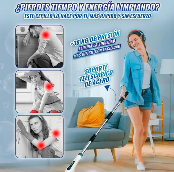 Cepillo Eléctrico Limpieza Plus