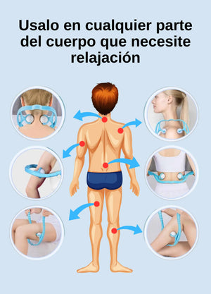 FlexiTouch™ - Masajeador de 6 ruedas
