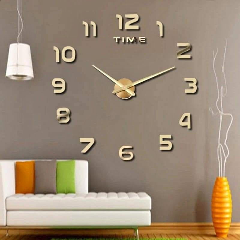 Elegante Reloj de Pared Efecto Loft 3D