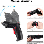 Spin Master™ Destornillador Portatil 47 Pzas + Alargador Flexible 🧰