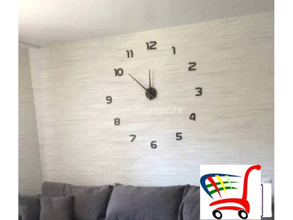 Elegante Reloj de Pared Efecto Loft 3D