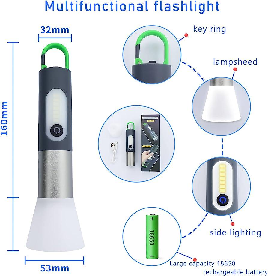 Linterna LED Multifuncional Recargable