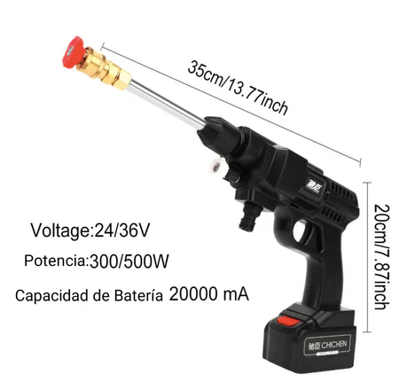 Hidrolavadora Portátil + 2 Baterías