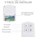 Lampara Luz Led 3 Pzs + Control Remoto Inalambrica Adherible