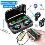 Auriculares F9 + power bank