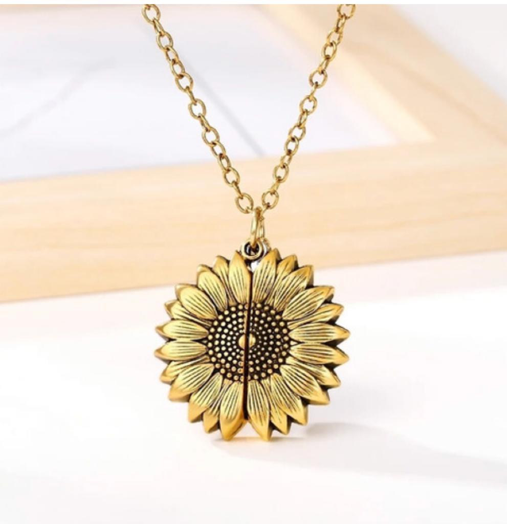 COLLAR DE GIRASOL "YOU ARE MY SUNSHINE" + CAJA DE REGALO🌻