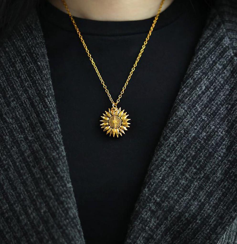 COLLAR DE GIRASOL "YOU ARE MY SUNSHINE" + CAJA DE REGALO🌻