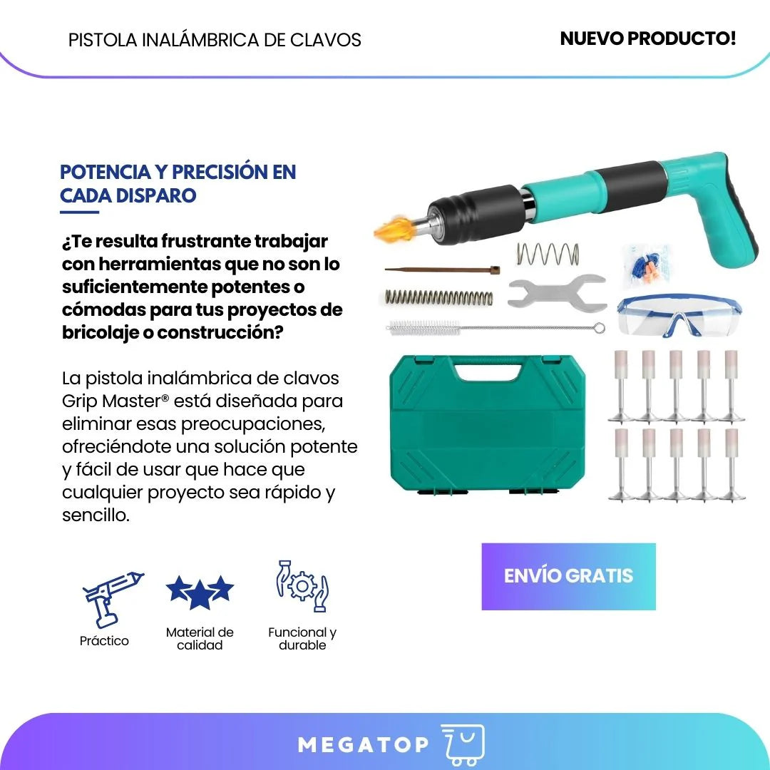 Pistola Remachadora de Clavos