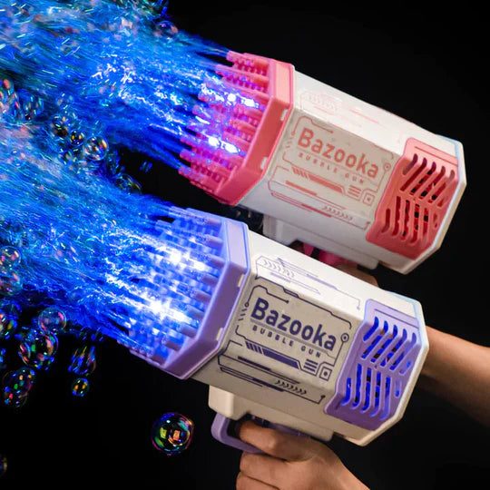 Lanza Burbujas Bazooka LED