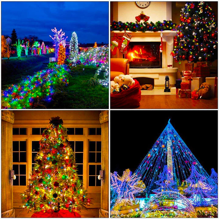 Luces Solares Navideñas EcoFestivas (12 Metros)
