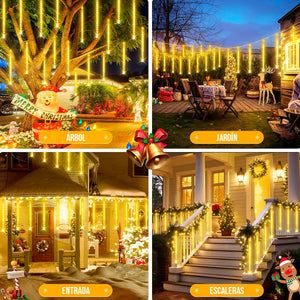 Luces Meteorito LED Navideñas Solares