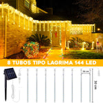 Luces Meteorito LED Navideñas Solares