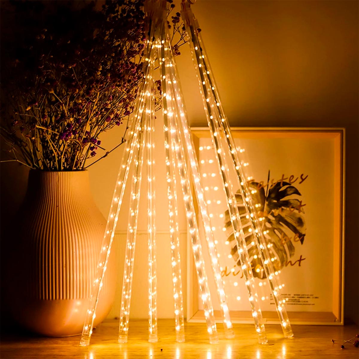 Luces Meteorito LED Navideñas Solares