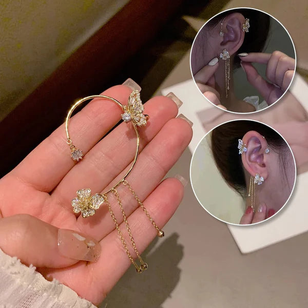 Pendientes Clip de Mariposa Encantadora
