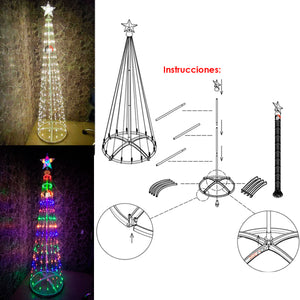 Árbol Navideño Micro LED Mágico