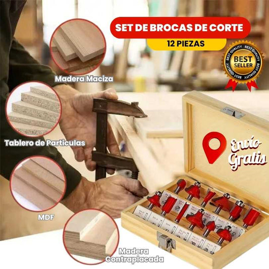 Set de Brocas Fresadoras de Alta Precisión