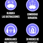 Serenidad Sonora: Máscara de Sueño Bluetooth