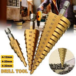 STEP DRILL - SET DE 3 BROCAS ESCALONADAS