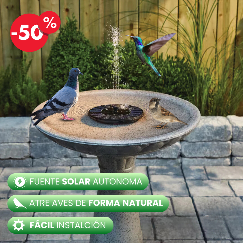 Fuente Solar para Aves