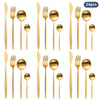 Elegante Juego de Cubiertos Dorados