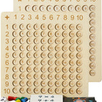 Juego de Tablero Matemático de Madera
