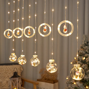 Cortina Mágica de Luces Navideñas