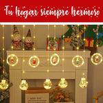 Cortina Mágica de Luces Navideñas