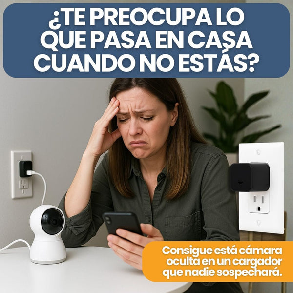 Cargador con Cámara Oculta