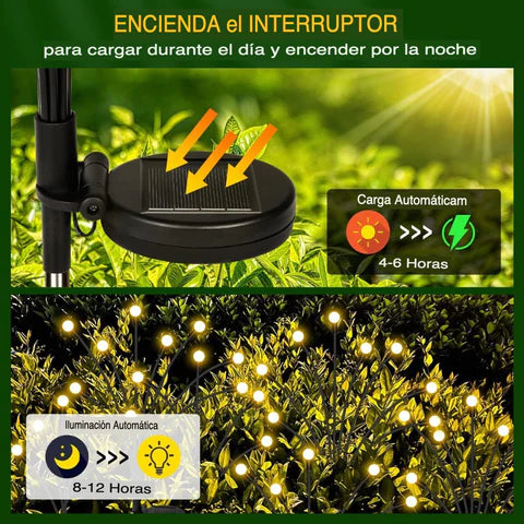 Kit Luces LED Mágicas de Luciérnaga (Incluye 2 piezas de 6 luces LED cada una)