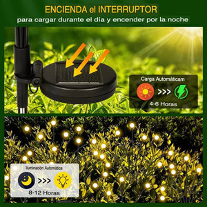 Kit Luces LED Mágicas de Luciérnaga (Incluye 2 piezas de 6 luces LED cada una)