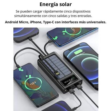 Power Bank Solar Compacto
