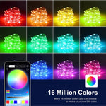 Luces LED Navideñas Inteligentes RGB 10 Metros