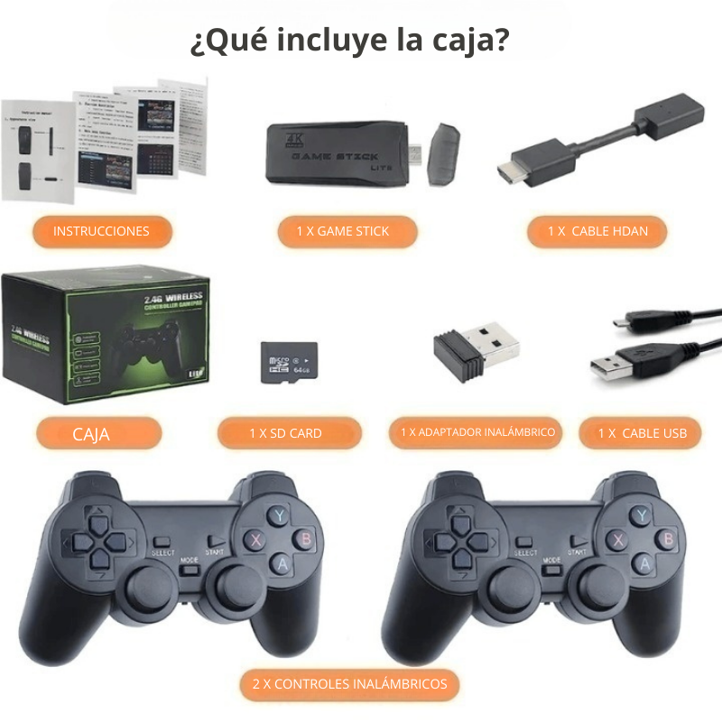 Retro Consola Stick de Juegos Clásicos