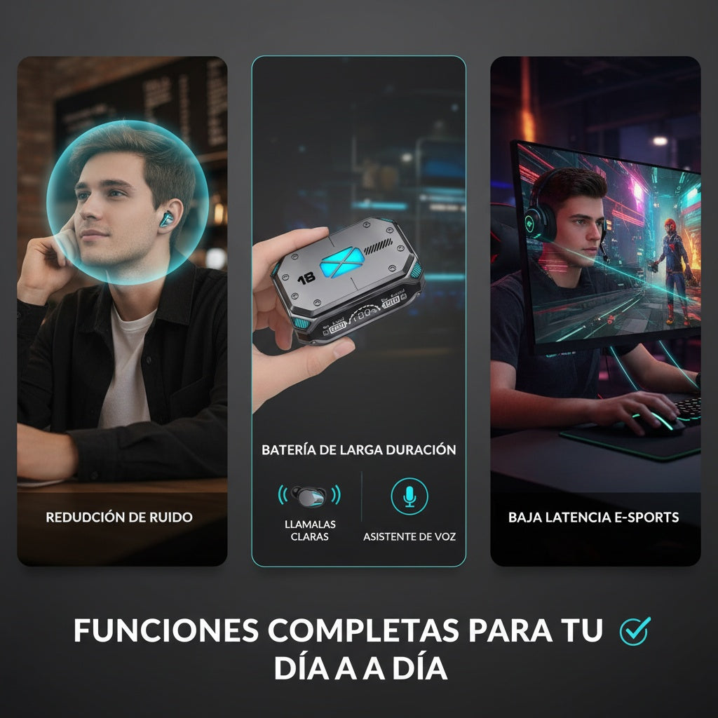 Audífonos Inalámbricos RGB