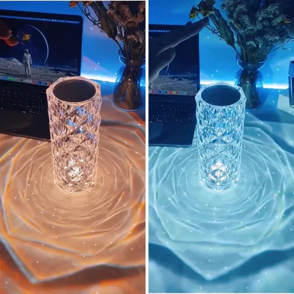 Lámpara Mágica de Cristal Rosa