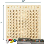 Juego de Tablero Matemático de Madera