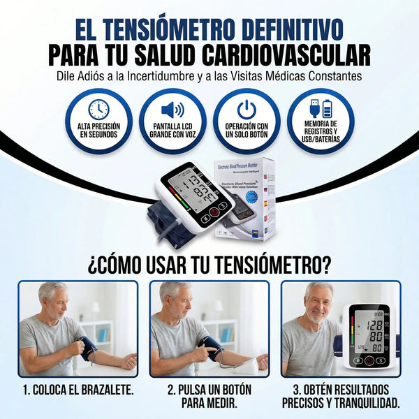 Tensiómetro Brazo Fácil Voz