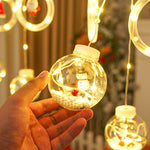 Cortina Mágica de Luces Navideñas