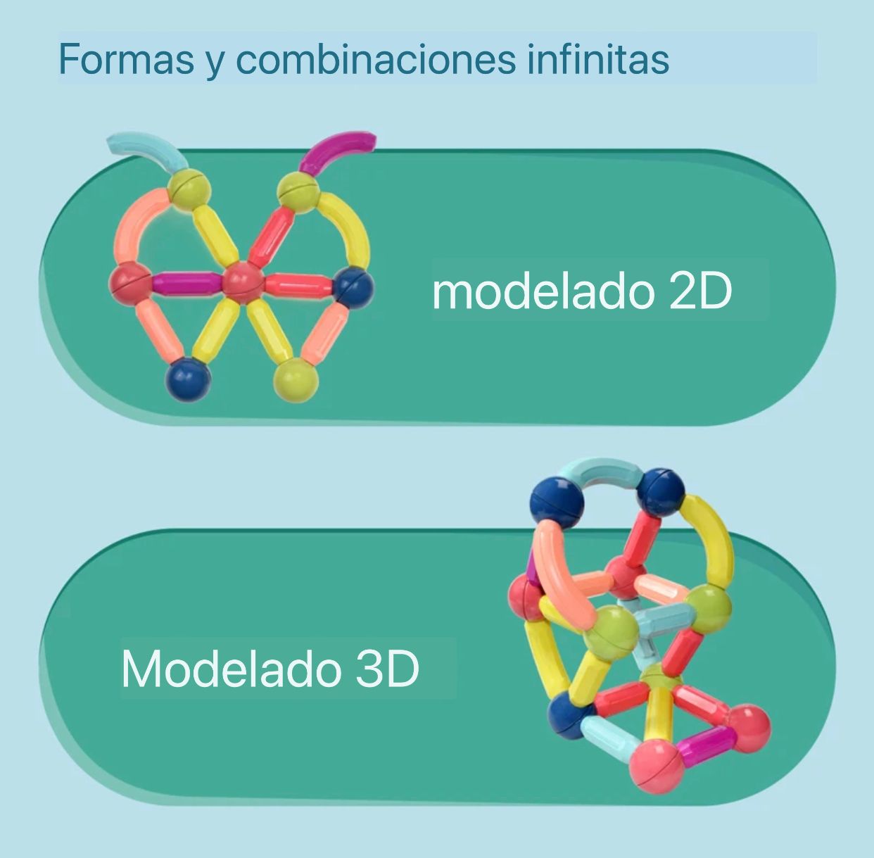 Juego Bloques Imantados Creativos