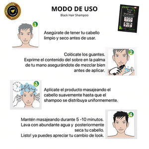 (2x1) Champú Mágico para Canas - PAGUE 1 LLEVE 2 (Incluye 10 sobres por caja)