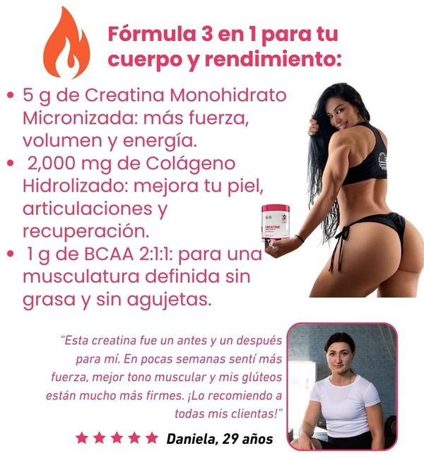 Glúteos Firmes Creatina Monohidratada Rendimiento