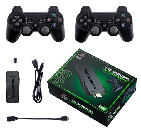 Consola GameStick 4K (+10.000 juegos de 9 consolas) + 2 mandos