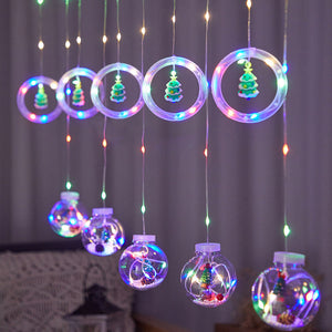 Cortina Mágica de Luces Navideñas