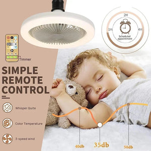 Ventilador de Techo LED con Control Remoto