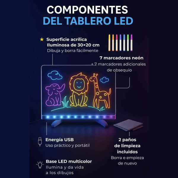 Tablero Luminoso LumiDraw para Creatividad