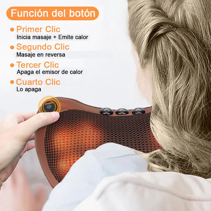 Almohada Masajeadora con Calor Infrarrojo