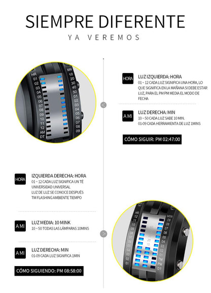 Reloj Deportivo LED Binario