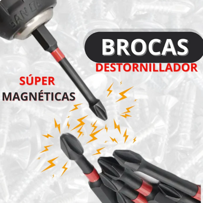 MagnaPro® - 5 Brocas Magnéticas de Alta Resistencia