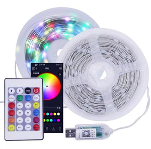 Luces Navideñas LED RGB Inteligentes 10 metros + Control